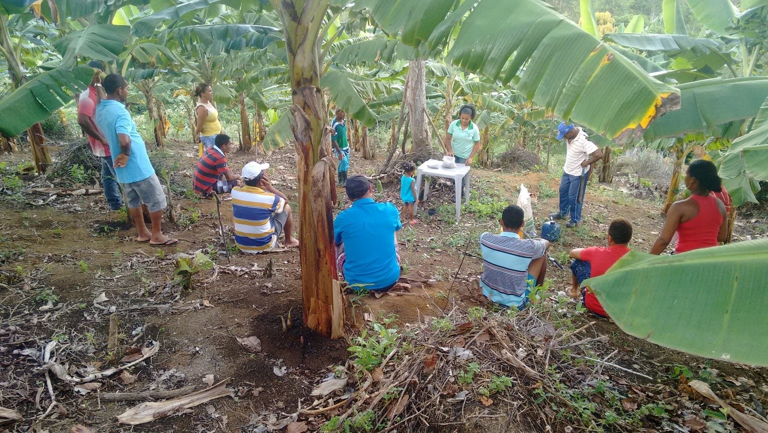Jovem Milene , 2º ano realiza atividade prática com agricultores de sua comunidade na sua propriedade.jpg